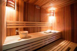 sauna dans un gîte du pays basque