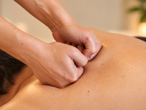 massage avec les poings